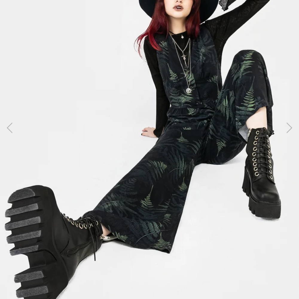 Disturbia Fernery Jumpsuit jumper goth alt